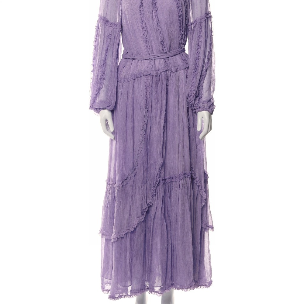 Ulla Johnson silk lavender long dress - Picture 4 of 6